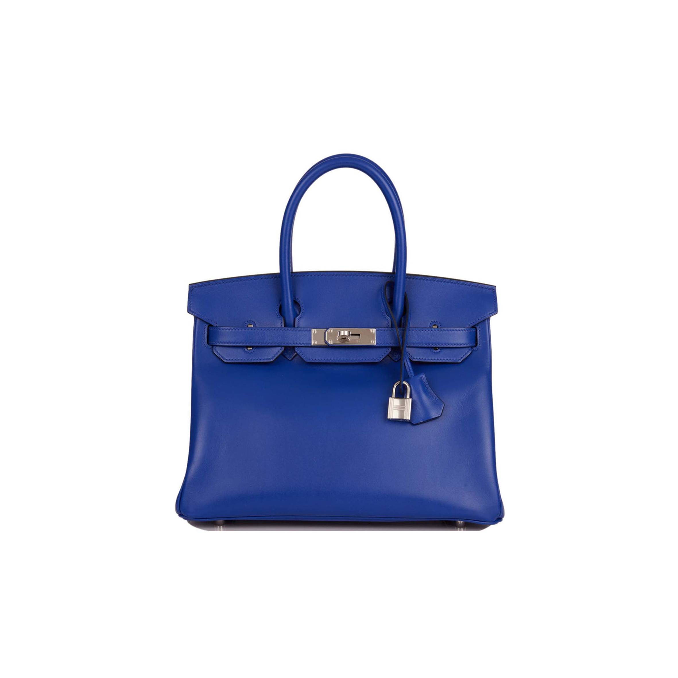 H**me5 BIRKIN 30 BLEU ELECTRIC TADELAKT PALLADIUM HARDWARE (30cm) Master Quality
